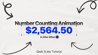 Create a Number Counter Animation in After Effects (Step by Step)