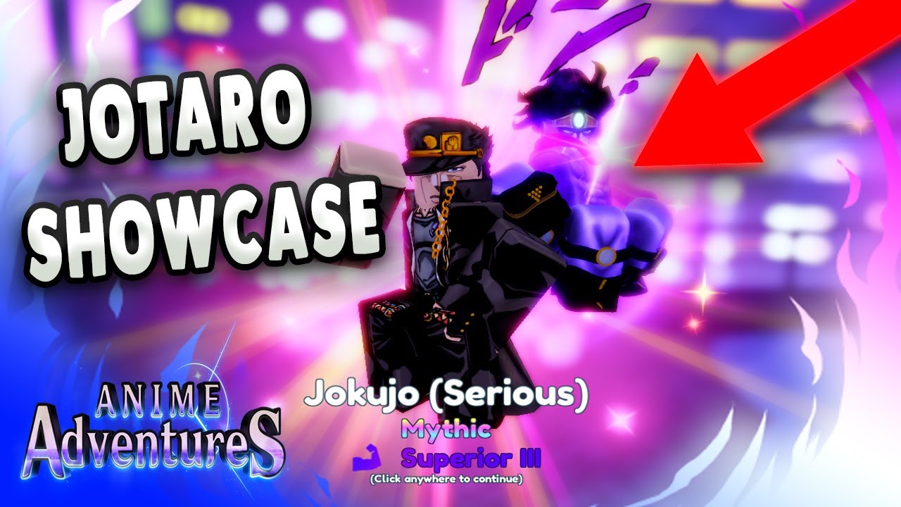The NEW JOTARO Showcase In Anime Adventures  YouTube