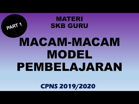 Video: Apa saja jenis-jenis model pengajaran?