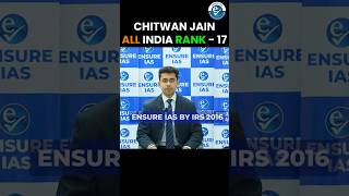 UPSC Topper AIR 17 | Chitwan Jain 🎯UPSC Mock Interview🌹ENSURE IAS By IRS 2016 #upsc #ias #ips #short