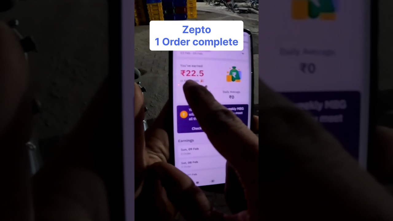 Zepto first order complete #zepto #deliveryjobs #ytshorts #shorts #shortvideo #zeptodeliverypartner