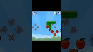 Apple worm game 🍎#gameplay #brain #puzzle #hard level#shorts