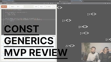 Const generics MVP review | Rust | Programming