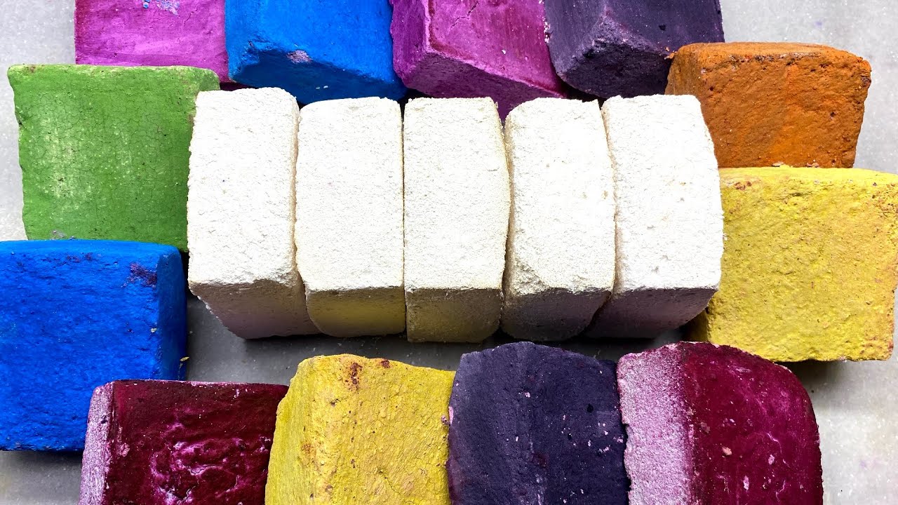 Dyed gym chalk+white reform ASMR satisfyingasmr trending satisfying