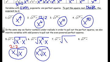 11.2 Simplifying Radical Expressions Day 1 Video
