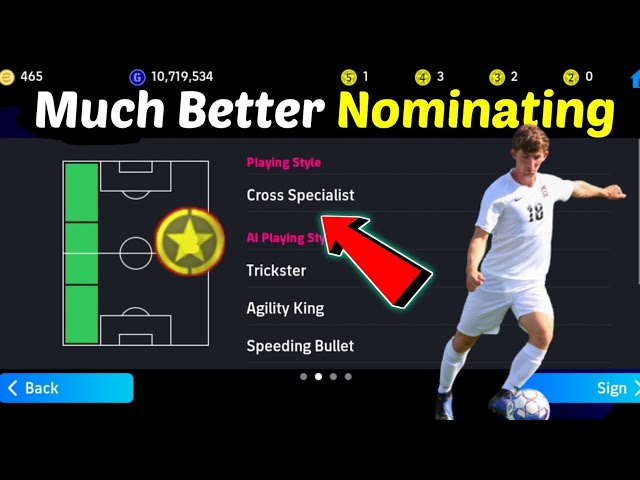 This is Crossing Specialist Nominating - Best Player - efootball 2024  Mobile 