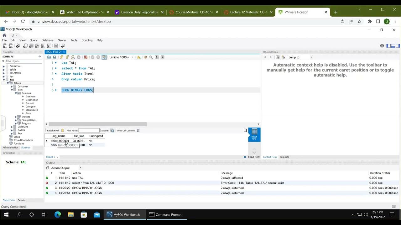 MySQL binary logs - YouTube