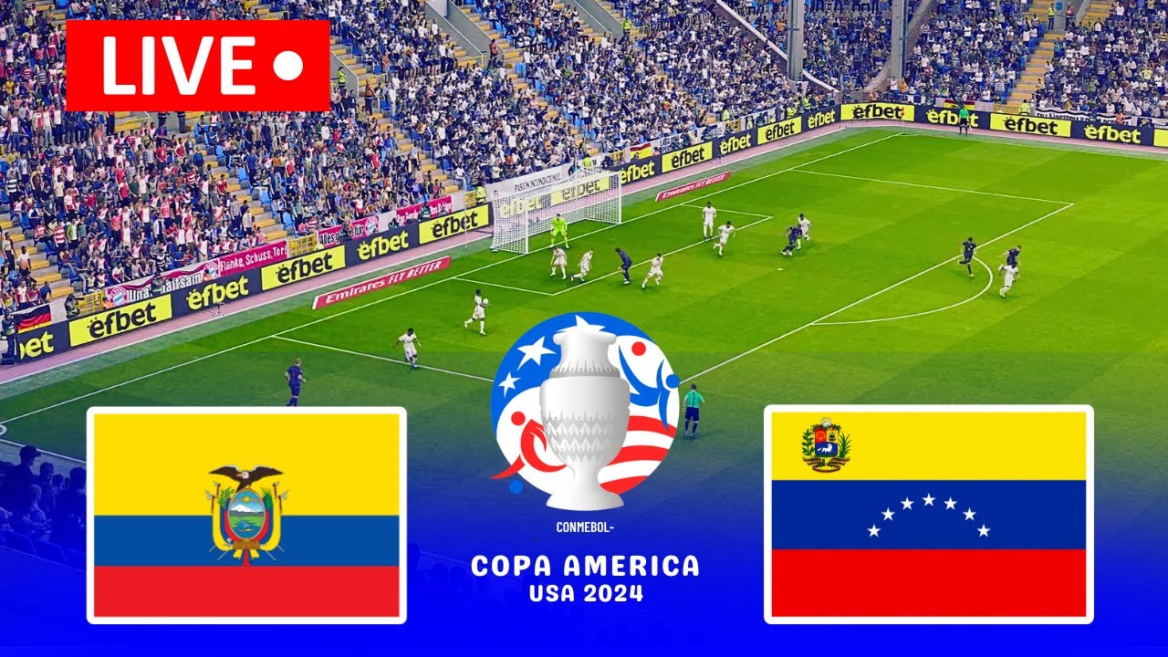 ⚽[LIVE] Ecuador vs Venezuela Copa America 2024 Match Today PES 21