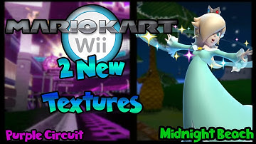 [MKW] 2 New Texture Hacks! (Purple Circuit + Midnight Beach)