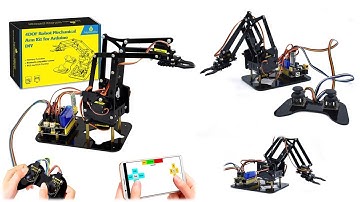 Latest 4DOF Robot Arm Kit Mechanical Arm Claw Kit PS2 Control For Arduino Robot Arm Kit