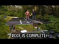 THE ROOF IS FINALLY FINISHED! // diy off grid workshop