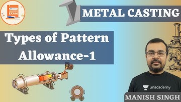 Types of Pattern Allowance-1 | Metal Casting | Manish Singh