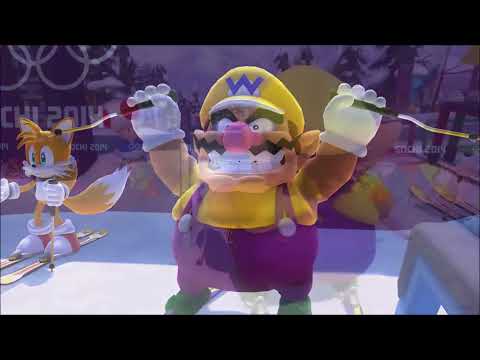 Wario At The Sochi 2014 Olympic Winter Games All 17 Solo Events