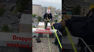 HFD Rescue 1 Technical rescue training  #TechRescue #training #ropes and #rigging #rappelling #fire
