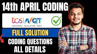 TCS NQT Coding Question | 14th April | Actual TCS NQT Coding Question Asked Solutions 2026