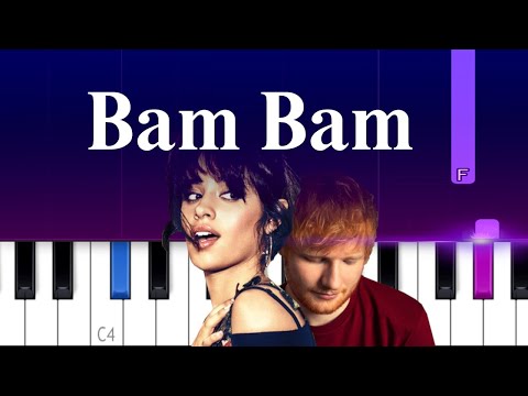 Camila Cabello - Bam Bam | Piano Tutorial