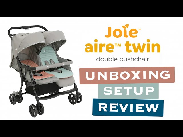 Joie Aire Twin Stroller Unboxing & Review | Joie Twin Pushchair | Best  Lightweight Double Stroller. - YouTube