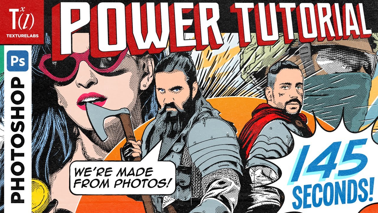 Comic Book Effects in Photoshop! (Speed Tutorial)