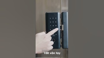 Khoá vân tay cửa kính cường lực Kaadas M500. Đẳng cấp của văn phòng 4.0