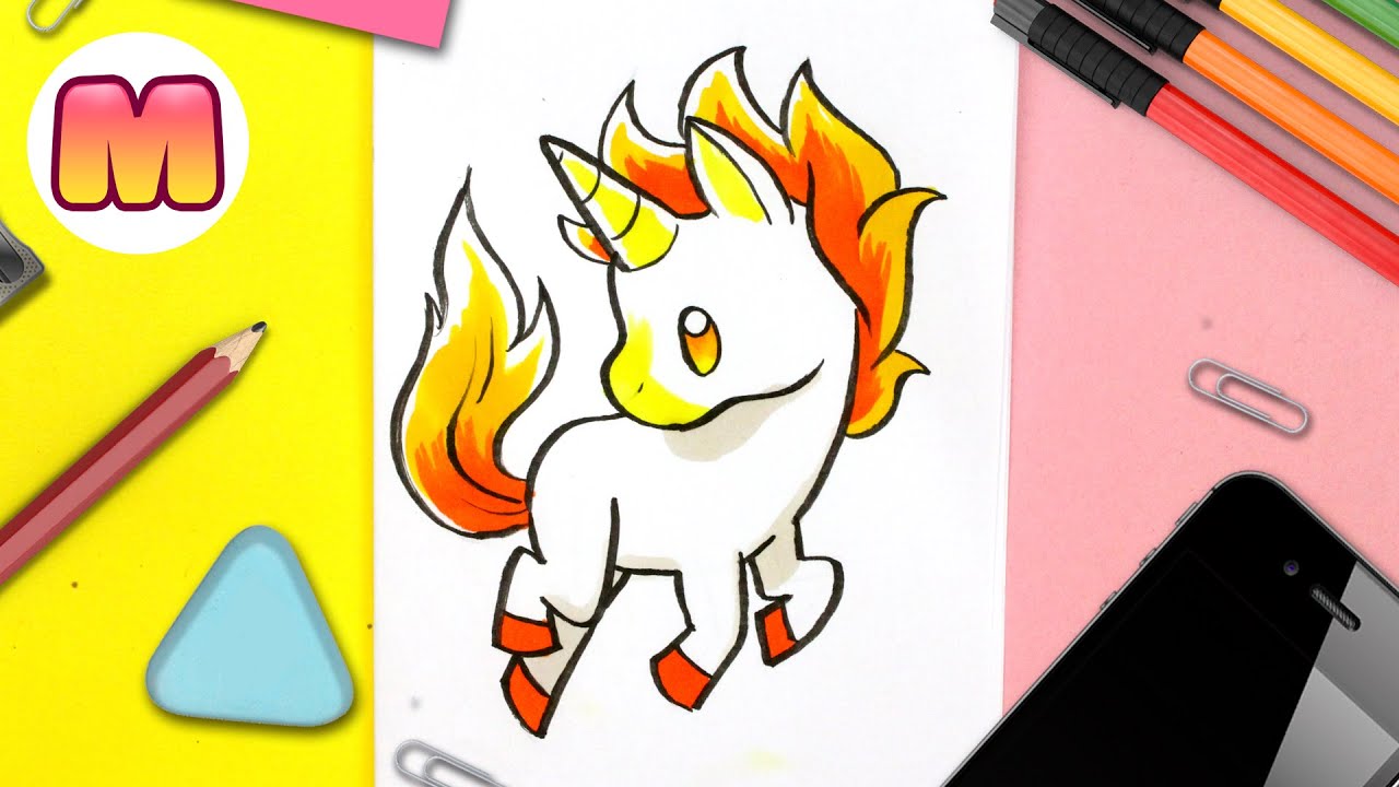 Como Dibujar Un Unicornio Kawaii Facil Paso A Paso Como Dibujar Un Unicornio Bebe Youtube