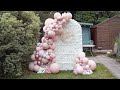 Flower Wall Backdrop - Balloon Decor Tutorials