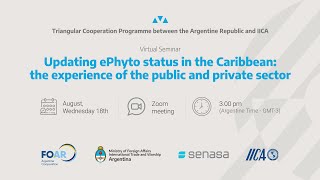 Updating ePhyto status in the Caribbean: the experience of the public and private sector