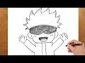 Step-by-Step Gojo Satoru Drawing | Easy Anime Pencil Art