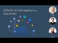 UPDATE: AI FAQ Webpart in SharePoint
