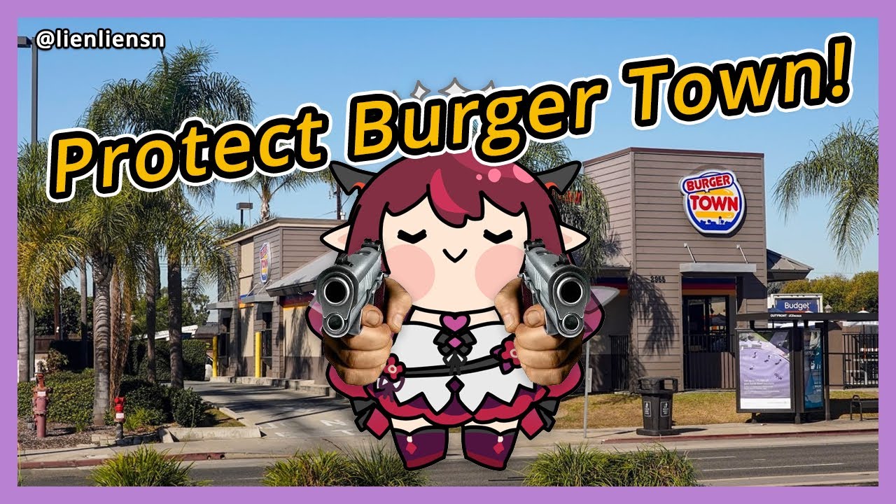 IRyS защищает Burger Town