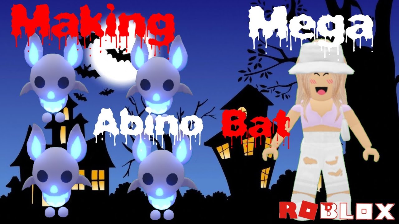 Making Mega Neon Albino Bat/Giveaway in Adopt Me ROBLOX YouTube