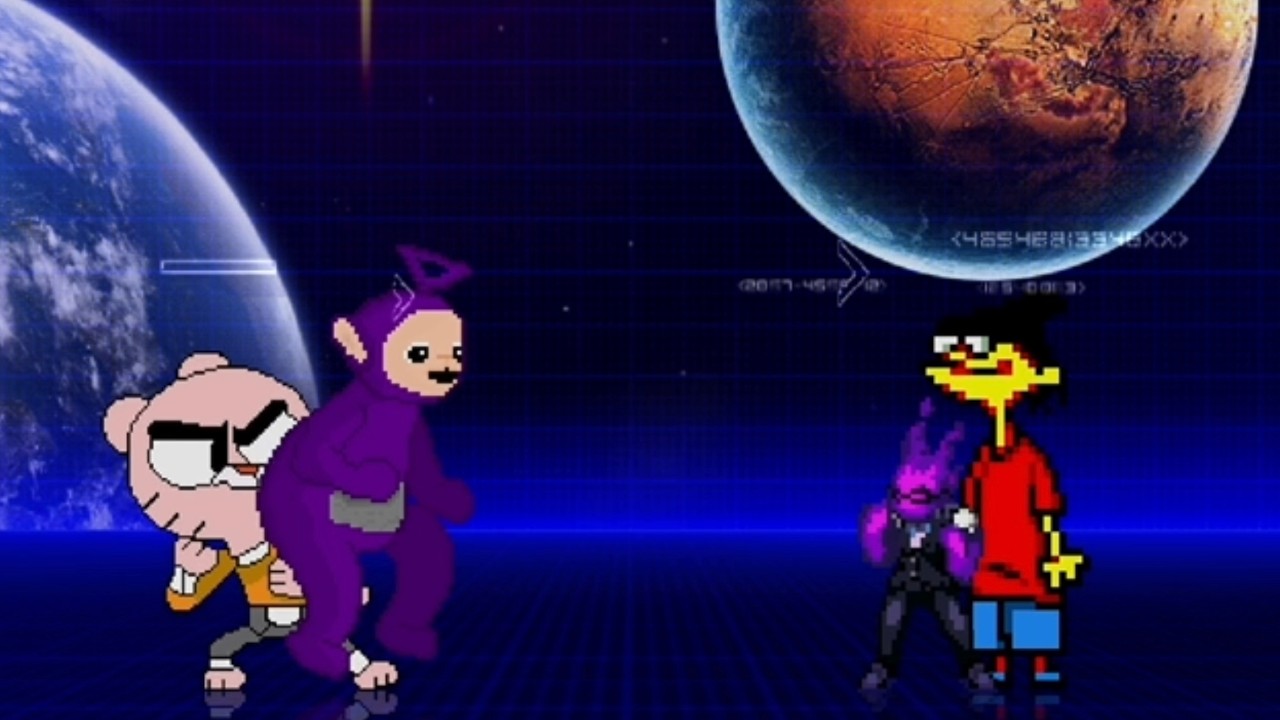 Tinky Winky/Gumball vs. Grillby/Edd | M.U.G.E.N