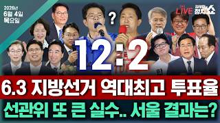 [🔴김태현의 정치쇼 6.3 지방선거 특집]사상 초유의 투표용지 부족사태...6.3 선거 결과는?(김도형 김종일)/[여의도타짜 선거특집] 정청래-장동혁의 선택, 옳았나?+본방불가