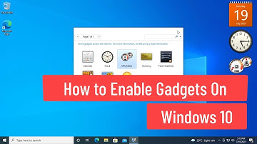 How to Enable Gadgets On Windows 10
