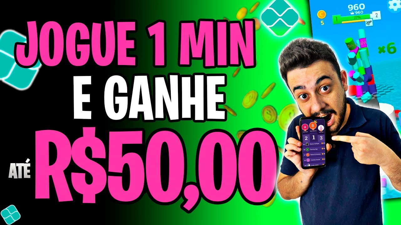 R$50,00 com 1 ÚNICO APP de JOGO que GANHA DINHEIRO de VERDADE (Saque Hoje)