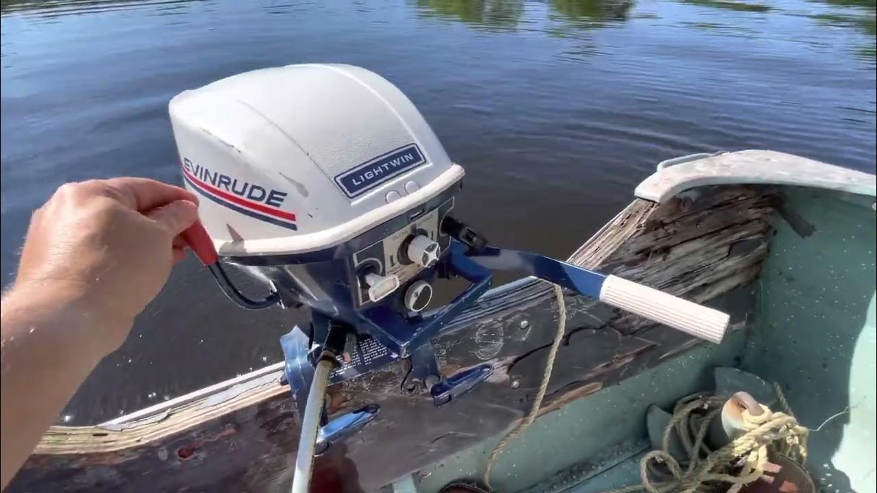 Evinrude Outboard Motor Lightwin 4hp YouTube
