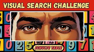 Visual Search Challenge: Schulte Table (5 Levels ,1-25 Numbers)