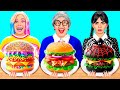 Wednesday مقابل جدتي في تحدي تحضير الطعام | مواقف مضحكة وفشل Fun Challenge