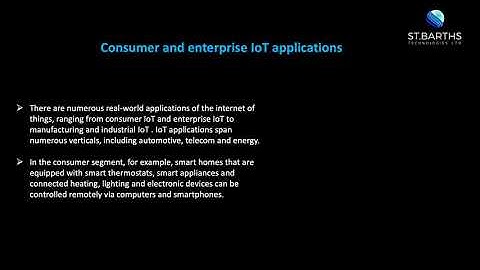 Consumer and Enterprise  IoT Applications | ST.BARTHS TECHNOLOGIES LTD