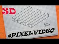 Оптические иллюзии или обман зрения по клеточкам #pixelvideo