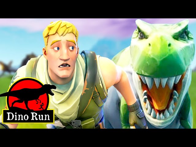 FORTNITE 🦖 DINO RUN! 🦖ESCAPED! 