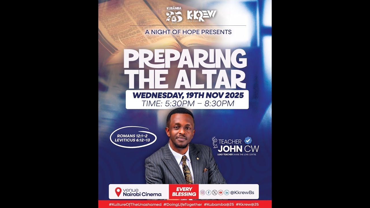 PREPARING THE ALTAR WITH TR JOHN CW 19-11-2025 - YouTube