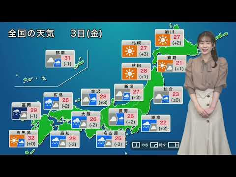2021.09.03 お天気キャスター解説 9月3日(金)の天気