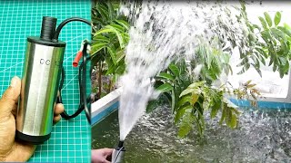 REVIEW POMPA AIR SUBMERSIBLE 12V DC FLOWRATE 30L/MENIT