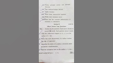 mscmt-04 #msc previous year old question paper #vmou #jnvu