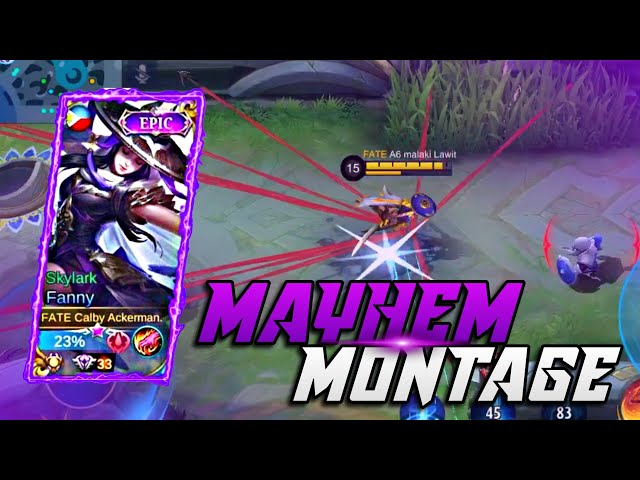 AGGRESSIVE FANNY MAYHEM MONTAGE | FANNY FREESTYLE KILL MAYHEM MONTAGE | MLBB | Official Zeshi class=