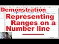 Representing Ranges on a number line