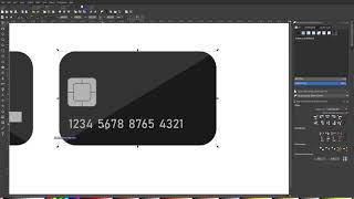 Inkscape - How to make a flat style Credit Card!