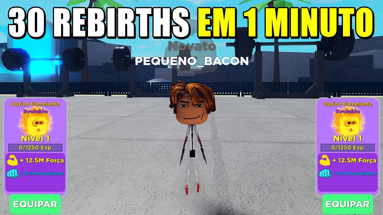 NOVO BUG? 30 REBIRTHS EM 1 MINUTO NO MUSCLE LEGENDS (roblox)