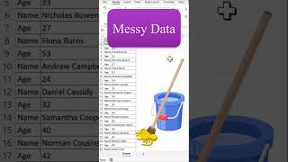 Clean Messy Data - Part 1 | Excel Tips and tricks | #shorts screenshot 4