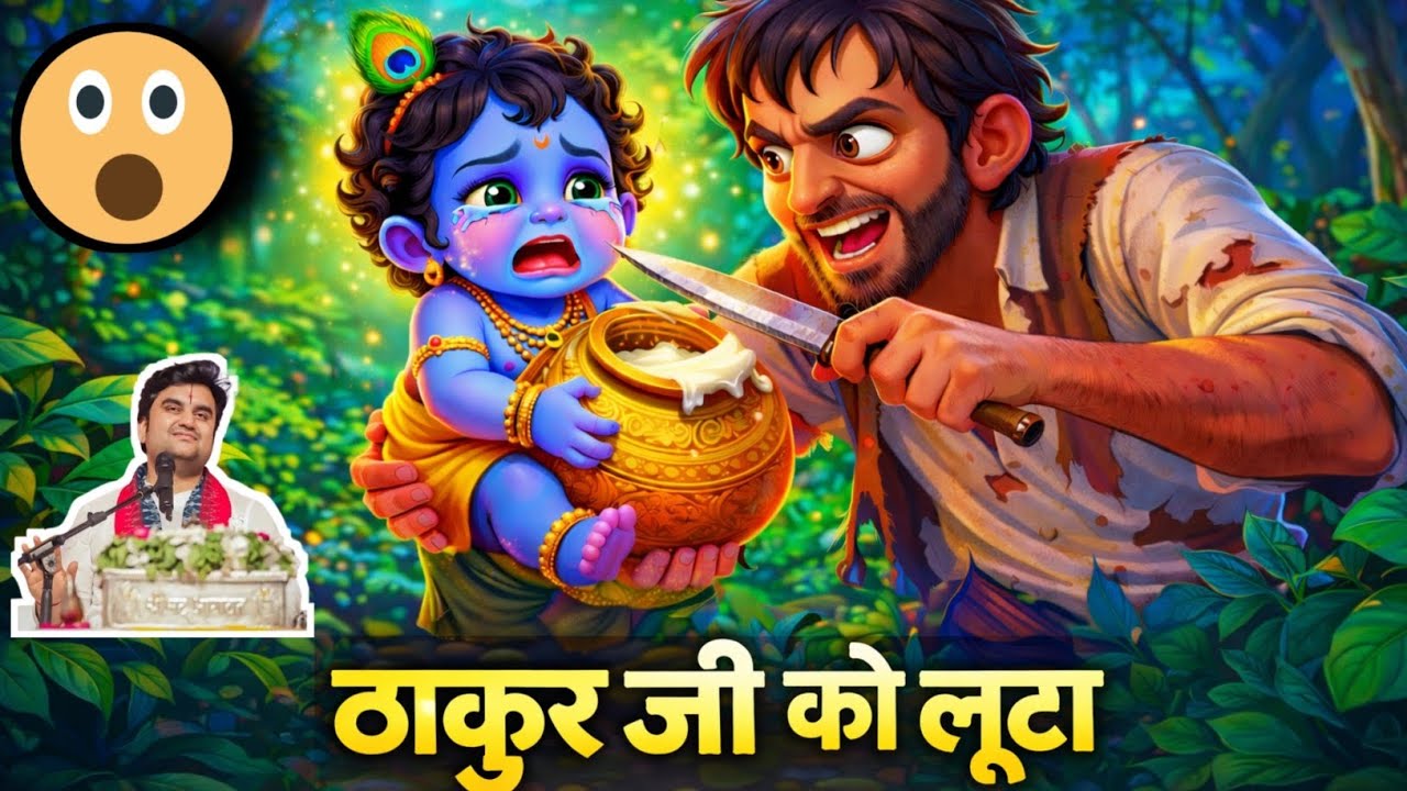 जब एक भक्त ने ही ठाकुर जी को लुटा 😰सुनकर आँसू आ जाएगे इन्द्रेश जी कथा /indreshji katha @BhaktiPath 